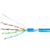 Cablu F/UTP Cat.5e, 4x2xAWG24/1, PVC, albastru, cutie de 305 metri